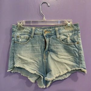 Lovesick Light Wash Jean Shorts